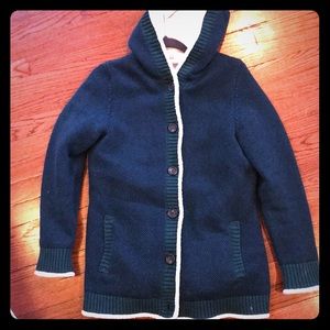 LL Bean hoodie sweater coat